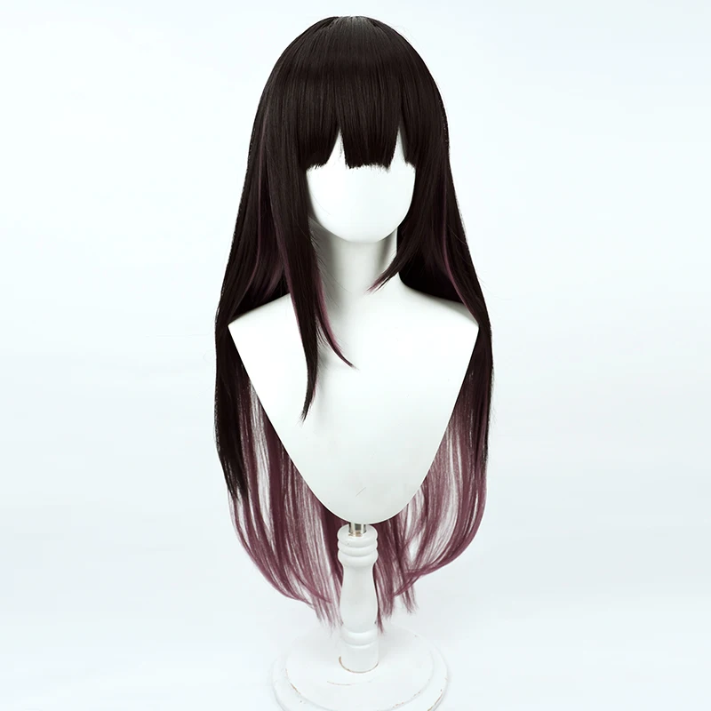 Virtual YouTube Vtuber Suzuka Utako Cosplay Wig Halloween Carnival Party Props Synthetic Hair Heat Resistant Fiber + Wig Cap