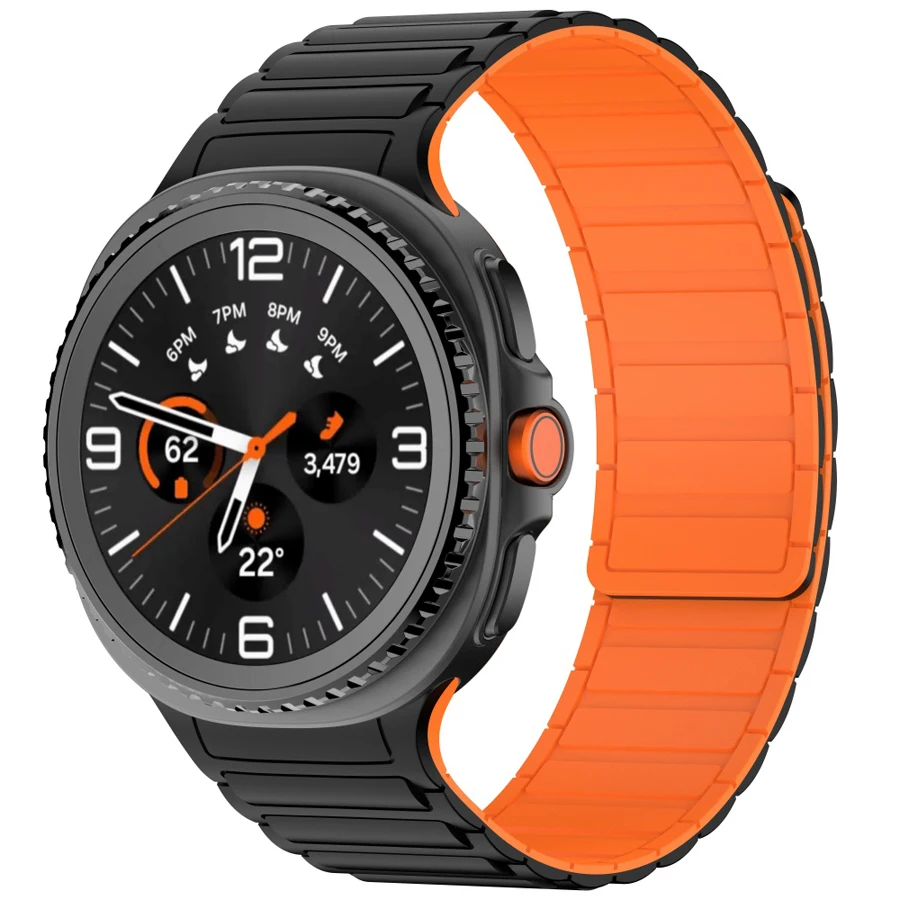 Magnetische siliconen band voor Samsung Galaxy Watch 9 8 44mm 40mm armband voor Galaxy Watch 8 Classic 46mm band accessoires