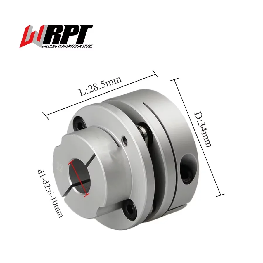 CSTP Coupling Step Flat Head Diaphragm Connection Servo Motor Coupling Sleeve Flange Coupling CSTP-34X28.5 CNC Driving Parts