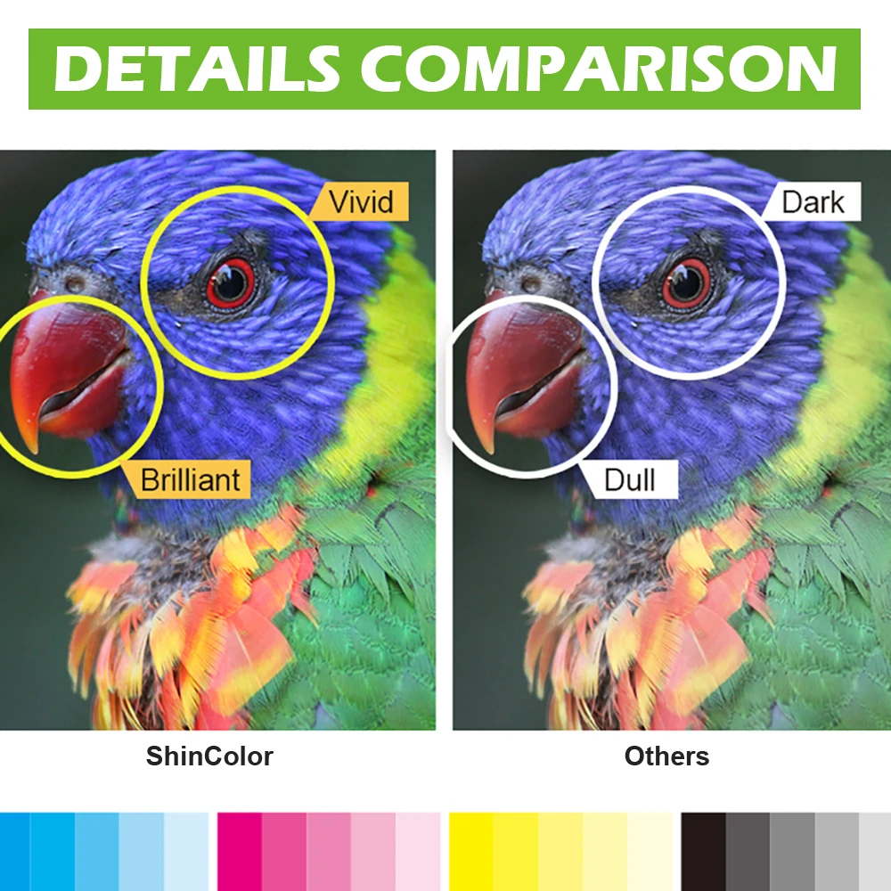 ShinColor 104 Tinte Flasche Kompatibel für Epson 104 Verwenden auf Epson ET2710 ET2711 ET2712 ET2714 ET2715 ET2720 ET2721 ET-2726 ET-4700