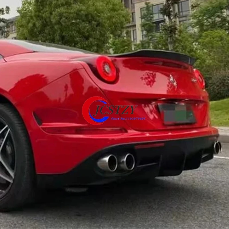 

Для Ferrari California T 2015 2016 2017 2018 19 2020 2021 22 Высококачественный спойлер из настоящего углеродного волокна, задний крыло, багажник, губки