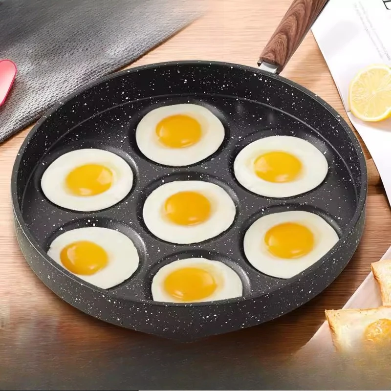 

Seven-hole omelette pan, commercial non-stick pan, fried poached egg artifact