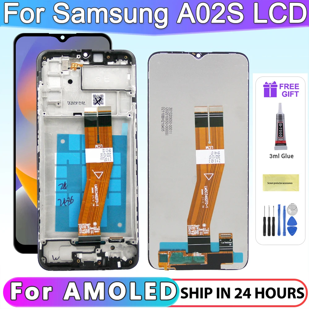 

6.5 inch For Samsung A02s LCD A025M A025F/DS A025G/DS LCD Display Touch Screen with frame Digitizer Assembly replace