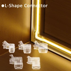 5PCS L Shape mini COB LED Strip Connector Seamless 2/3/4pin 8/10mm Corner Connectors for CCT RGB LED Strip Lights 90 Degree