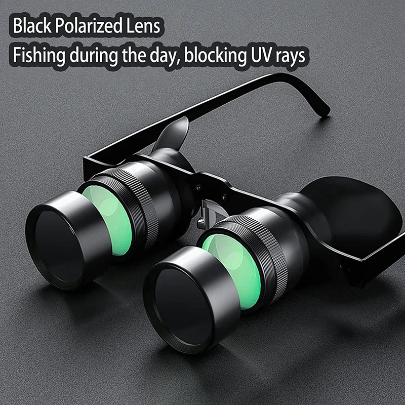 Fishing Binoculars Binoculars For Bird Watching,Theater, Portable Telescope Zoom Magnifier With 2 Polarized Lenses