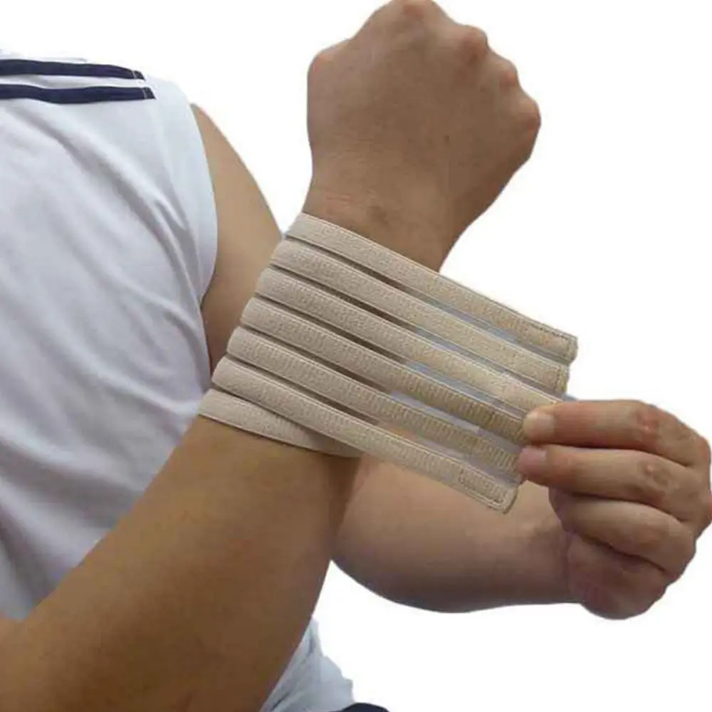 

Sprain Guard Stretchy Wraps Gym Bracers Elastic Sport Support 4 Colors Sports Safety Wristbands Wrist Protector Safety Bandage