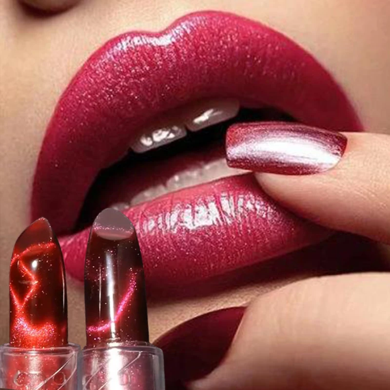 2 uds lápiz labial brillante mate brillo tinte labial bálsamo impermeable de larga duración brillo de labios brillo de labios púrpura rojo brillo labio Sexy