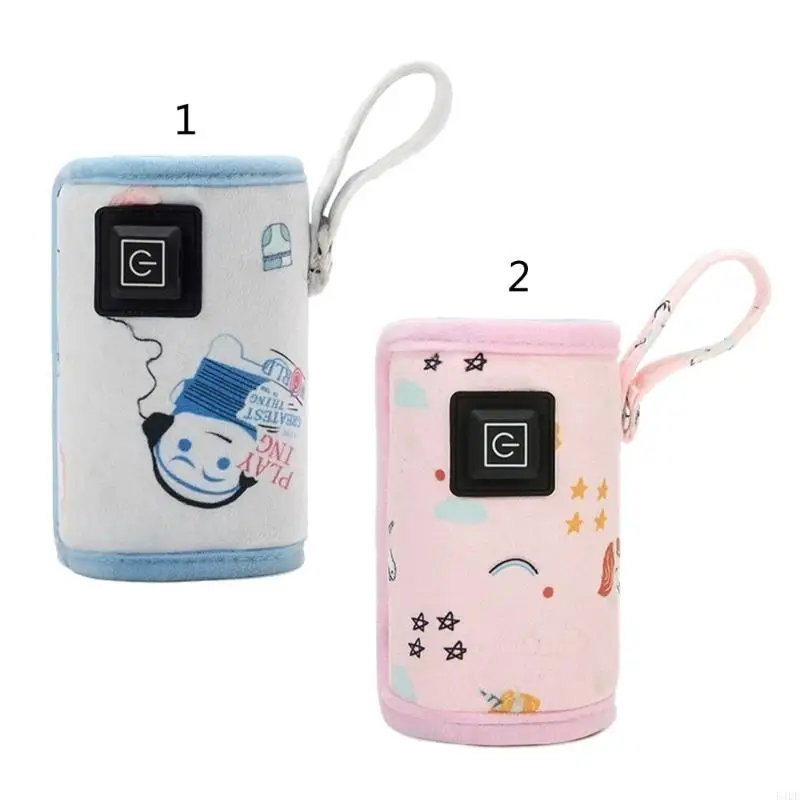 

54DF USB Feeding Bottle Warmers Baby Bottle Travel Cover Heat Keepers with Adjust Constant Temperature Portable Milk Heater