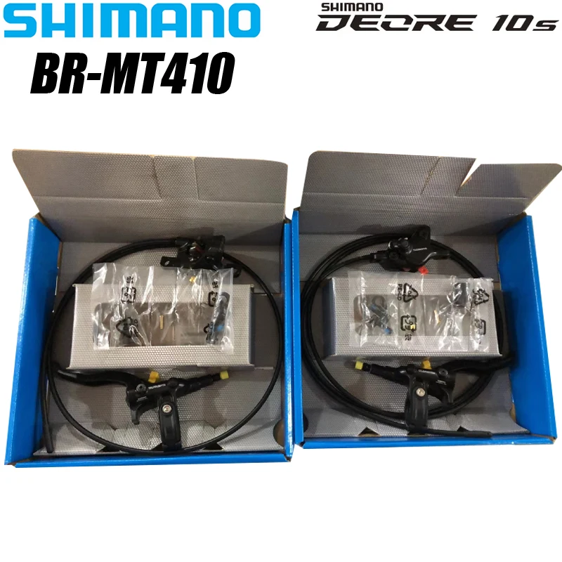 SHIMANO DEORE MT410 M4100 Series Hydraulic Disc Brake Caliper 2-piston MTB BL-M4100 Set Left Front 1000MM Right Rear 1700MM