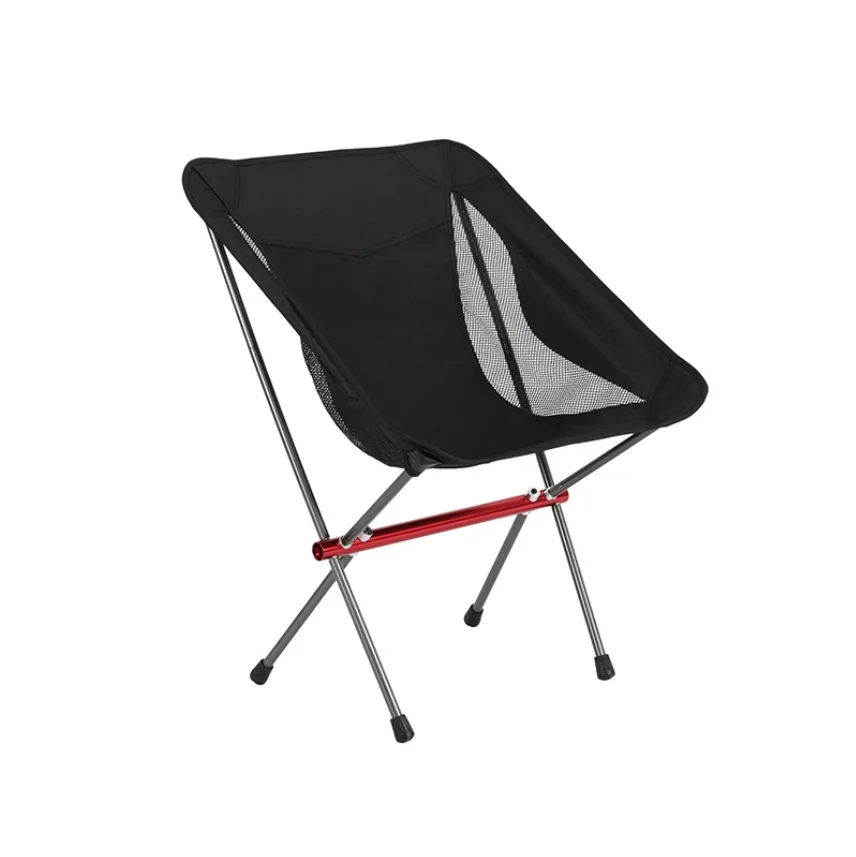 

Outdoor chair black furniture aluminum portable custom folding camping chair moon Fishing picnic travel Chairs