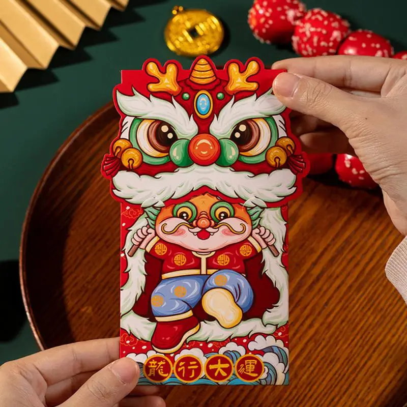 Cartoon Red Packet Three-dimensional Year Of The Dragon Style Home Decoration Creative Red Envelope Creativity Stylish And Cute