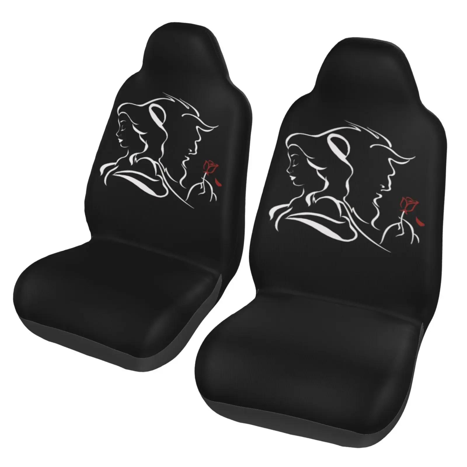 

Beast Beauty Print Car Seat Cover - 2 Pieces for Front Seats - Car Seat Cover - Car Accessories