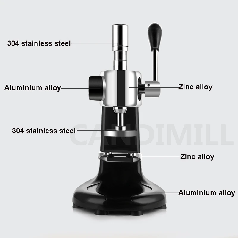 58mm Constant Pressure Stainless Steel Coffee Hammer Manual Coffee Tamper Coffee Powder Press Machine