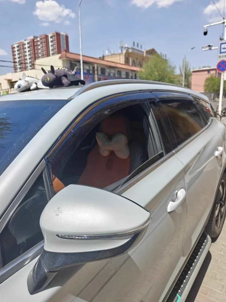 Для BYD Sea Lion EV 2022-2025 автомобильный дефлектор бокового окна, оконный козырек, вентиляционные ветрозащитные щитки, защита от солнца и дождя, навесы, навесы