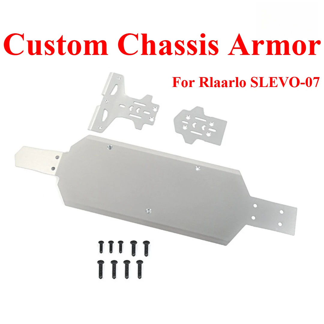 For Rlaarlo SLEVO-07 1/7 RC Rally Car Custom DIY Metal Chassis Armor Underbody Guard Racing Vehicle Protective Mod Accessories view 5