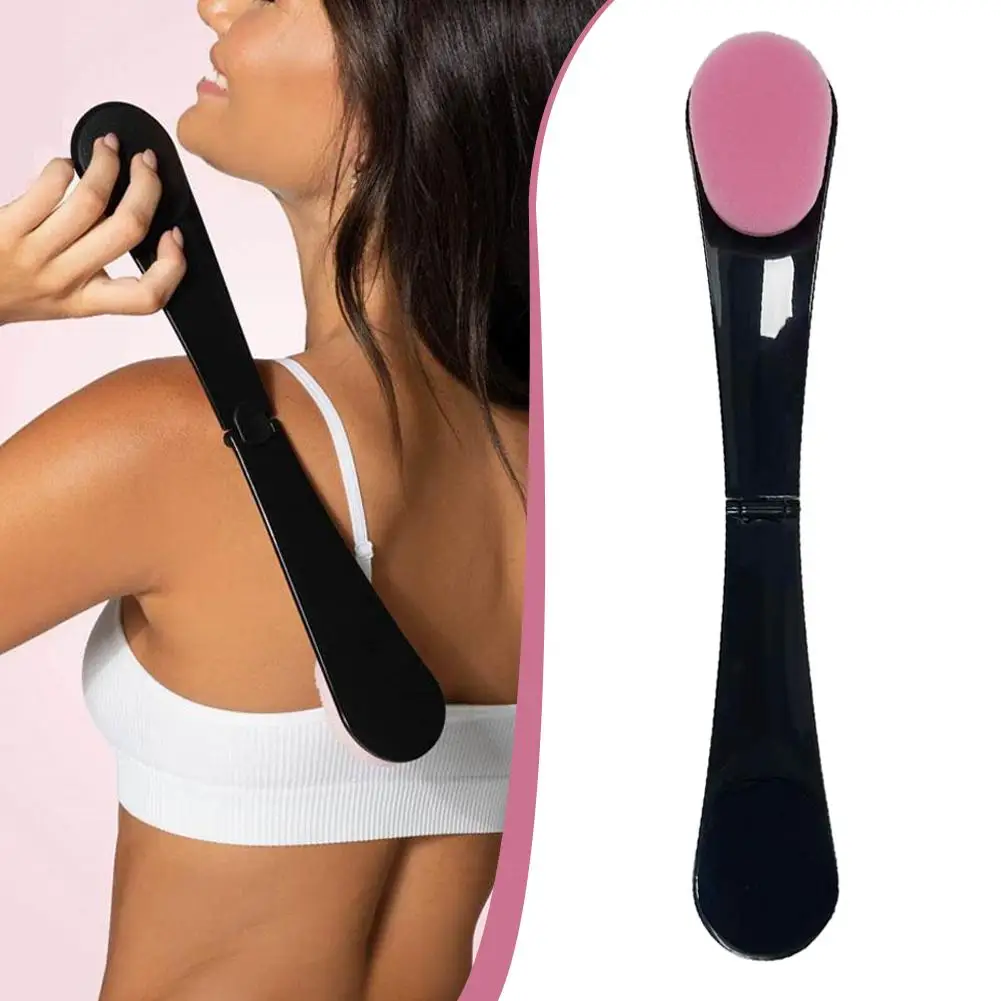 Lotion Applicator Self Sunscreen And Tanning Back Applicator Stick Portable Foldable Streak Free Sunscreen Back Applicator