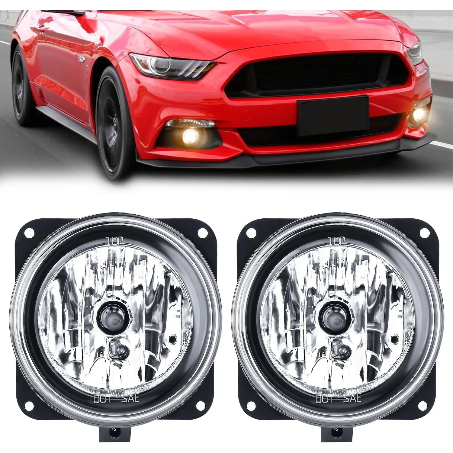 

Nilight Fog Lights Assembly Compatible with 2002 2003 2004 2005 2006 Ford Focus SVT 2005-2007 Ford Escape 2003-2004 Ford Mustang Cobra Replacement