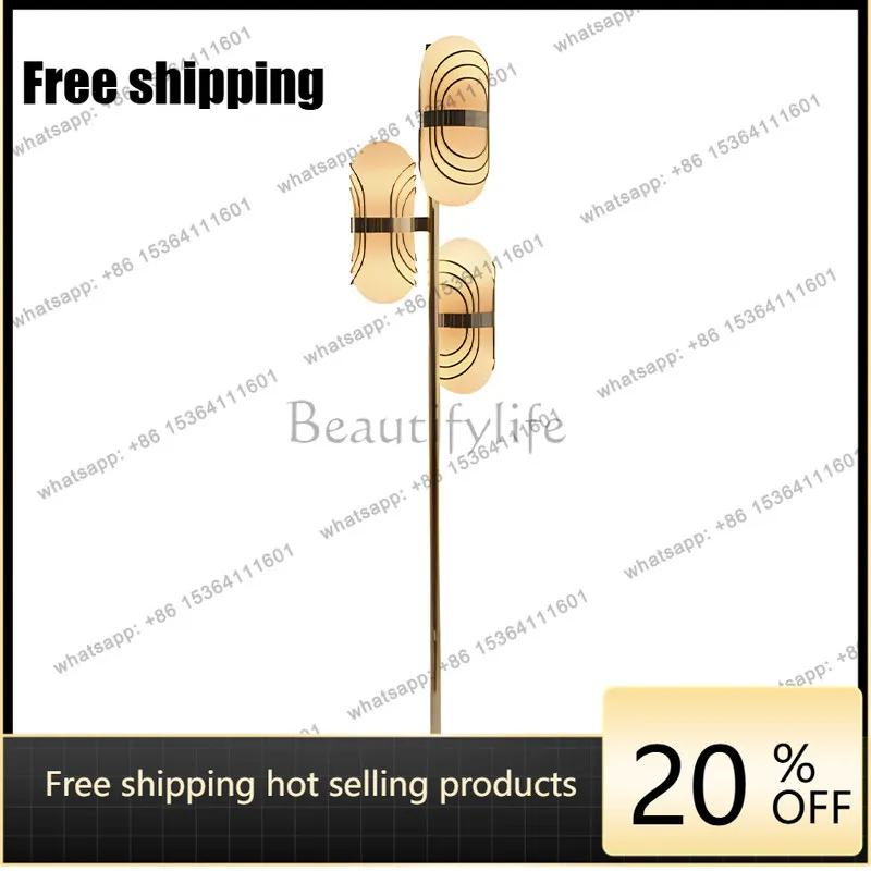 Italian living room floor ornament Italian light luxury bedroom study high quality floor luminous ornament