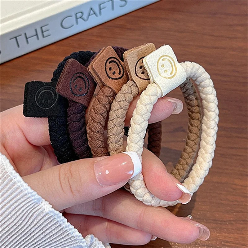 5Pcs Korean Strong Women Hair Scrunchies Girls Elastic Hair Rubber Bands Ponytail Hair Holders/Gum /Tie Accessories