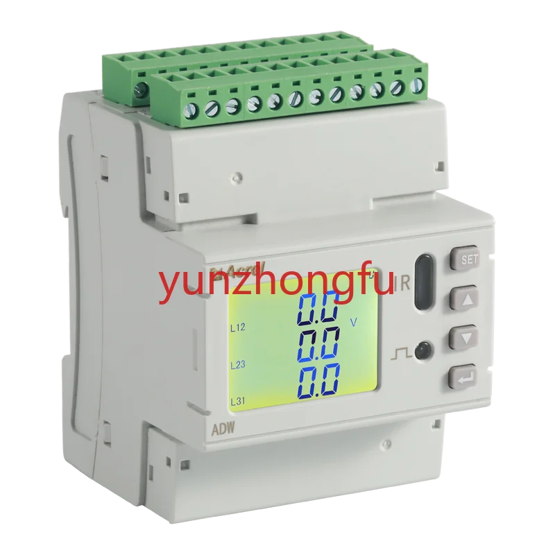 multi channel energy meter  digital power meter 400A  ADW210-D24-4S  with 12 split current transformer energy consumption monit