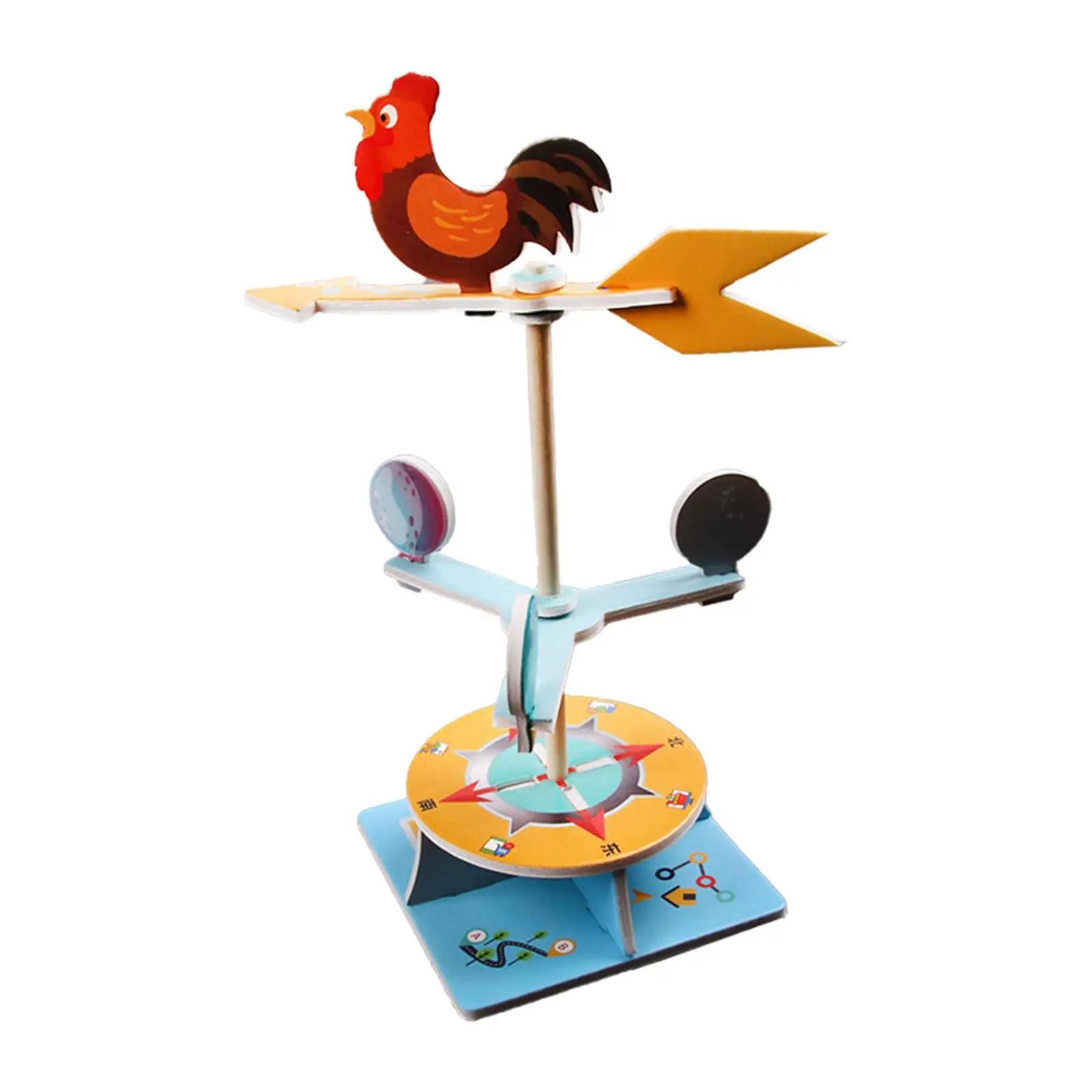 Children's Party Favor: DIY Weather Vane with Rooster for Weather Direction Fun