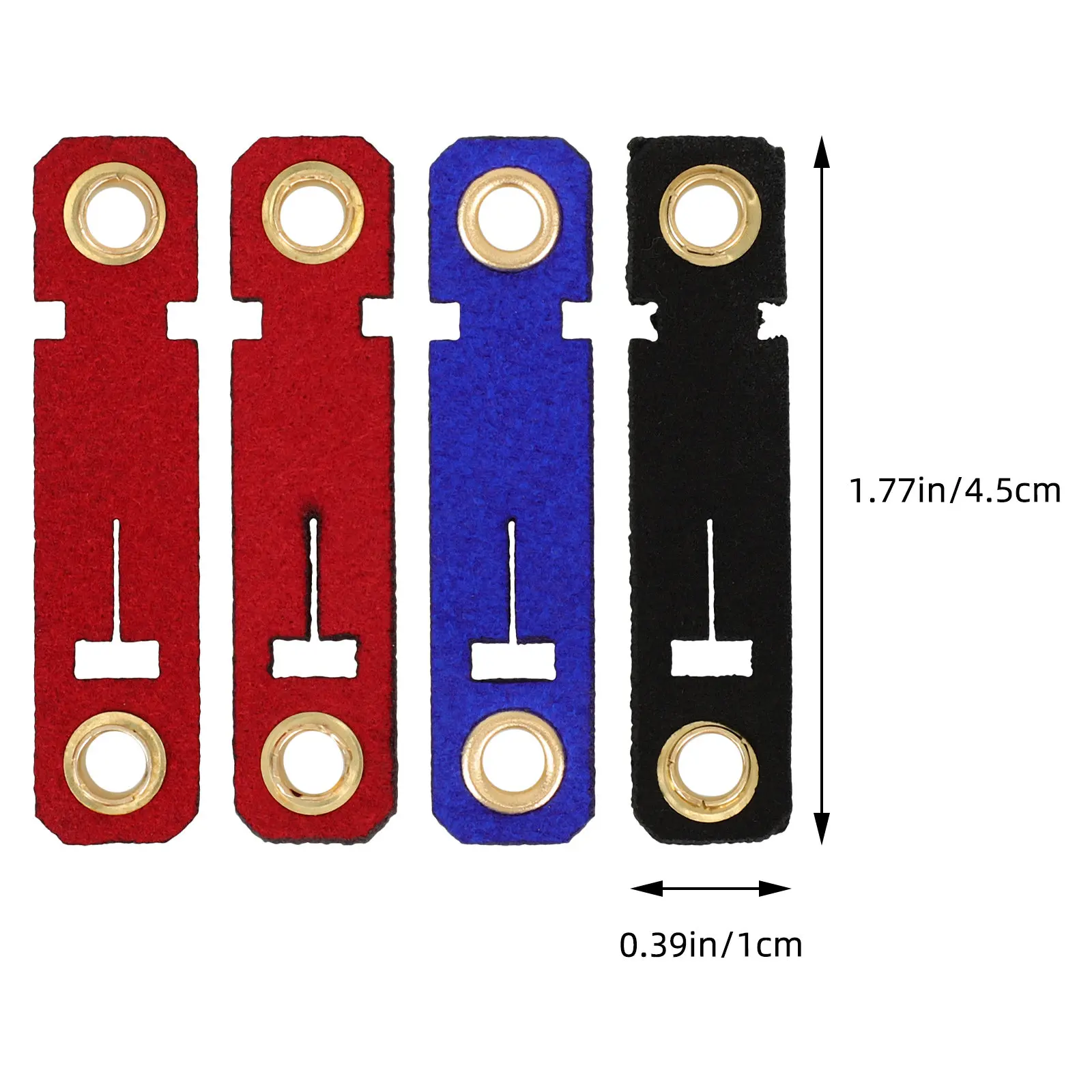 4Sets Bird Foot Rings Parrot Leg Bands Suede Material Opening Design for Avian Breeding Marking Hatching Separation Color Coded