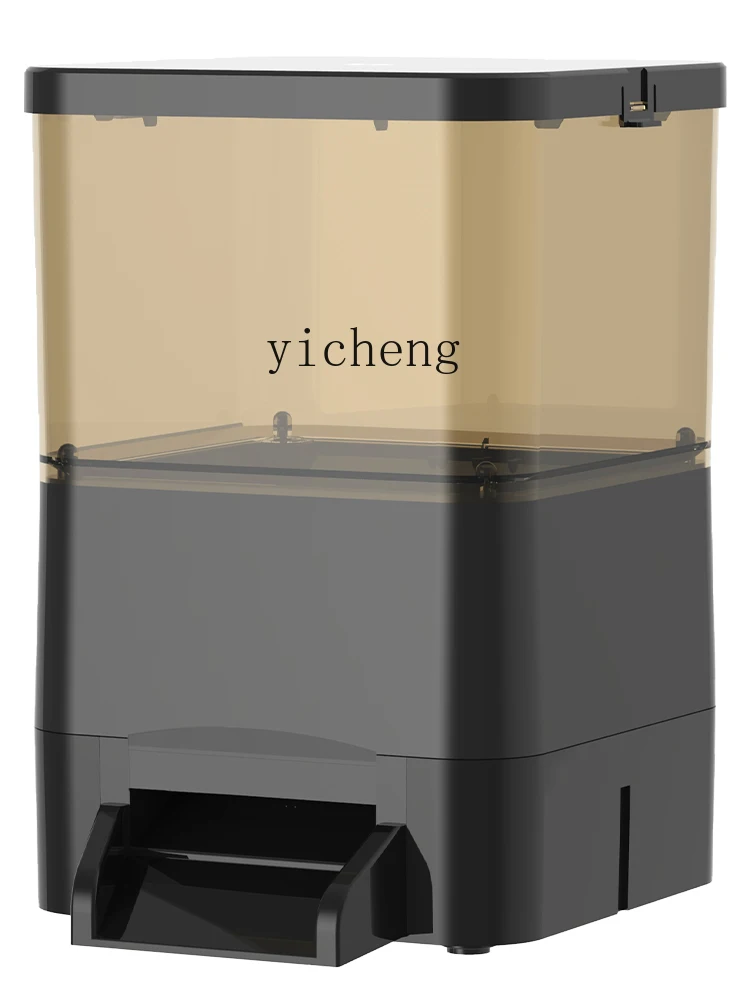 Automatyczny karmnik solarny TQH dla ryb, programowany karmnik, inteligentny karmnik o dużej pojemności dla ryb Koi, zewnętrzny, odporny na karmę, myszy i owady.