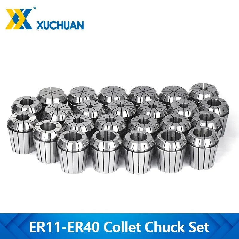 

AA Level Spring Collet Chuck Set ER11 ER16 ER20 ER25 ER32 ER40 Spring Chuck for Milling Cutter CNC Lathe Tool Holder