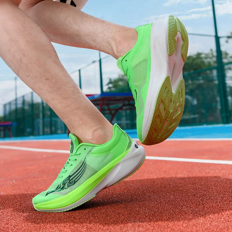 2024 Summer new mesh shoes breathable non-slip men's running shoes lightweight platform casual sports shoes