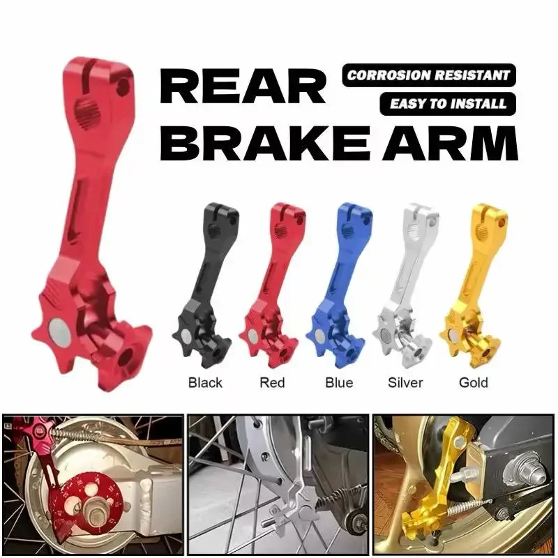 1PC CNC Aluminum Brake Pedal Lever Universal Crescent Brake Arm for Mio Nmax Aerox Vario Scoopy Nouvo Soul