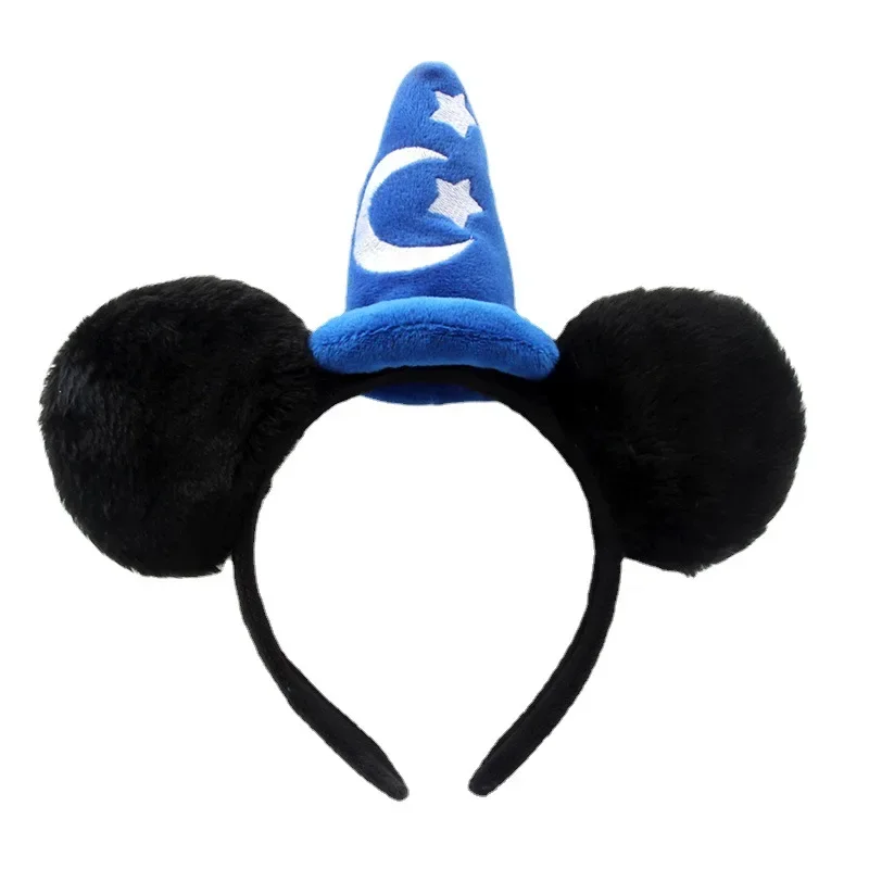 Disney Mickey Ears Birthday Party Headband Cosplay Costume Plush Hair Accessories Magic Hat Girl Hairband Hat Girl and Boy Gifts