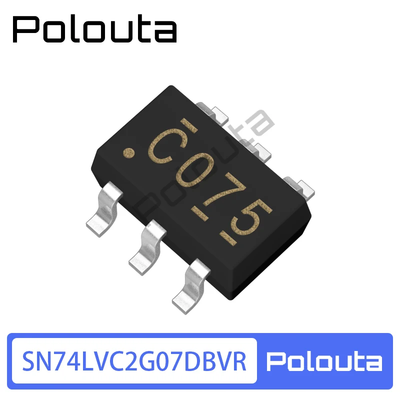 2Pcs SN74LVC2G07DBVR SOT-23-6 Leakage Open Output Dual-Channel Buffer Chip Polouta