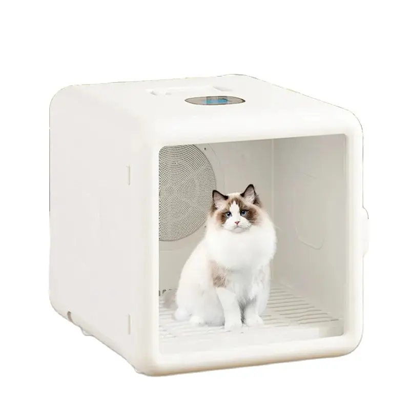 Multi-Function Pet Drying Box Cat Dryer Household Small Dog Bath Hair Blowing Artifact Water Blower White Anion Sterilization