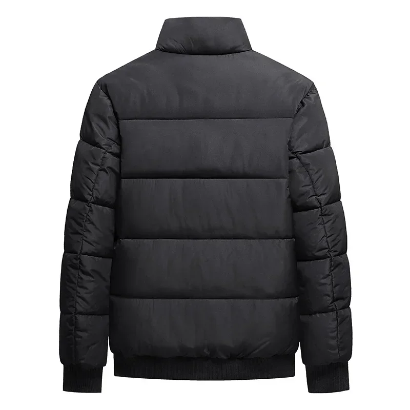 8XL Stand Collar Cotton Parkas Man Autumn Winter Thick Padding Baseball Collar Parkas Man Korean Fashion Outerwear Down Coat Man
