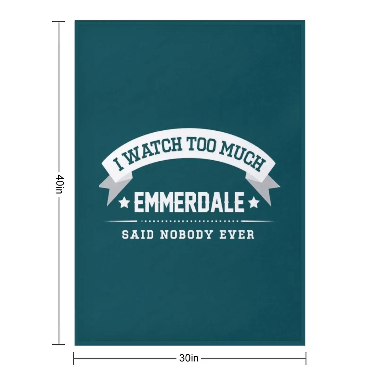 I Watch Too Much Emmerdale Said Nobody Ever Throw Blanket Luxury Picnic Winter beds Designers for babies Blankets