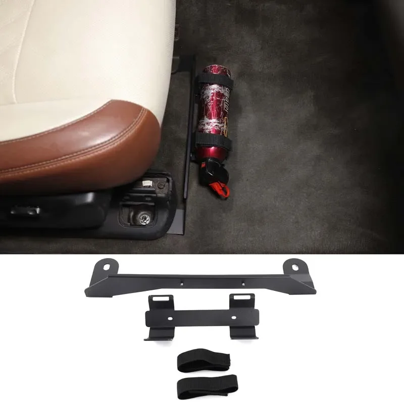 For Cadillac Escalade 2007-2014 Aluminum Alloy Black Car co-driver seat Extinguisher Bracket interior modification accessories