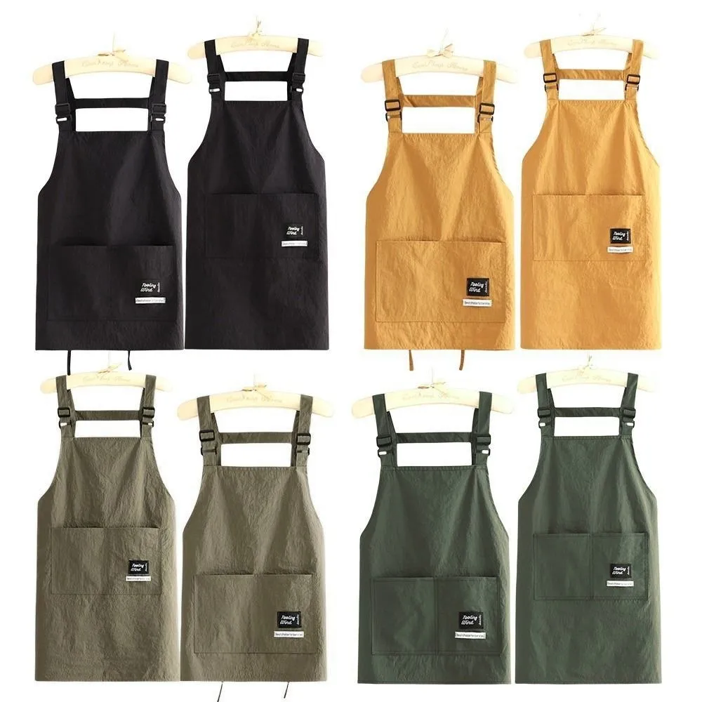 New Professional Barber Apron Breathable 2 Sizes Cooking Aprons Waterproof Large Pocket Working Clothes for Hairdressing