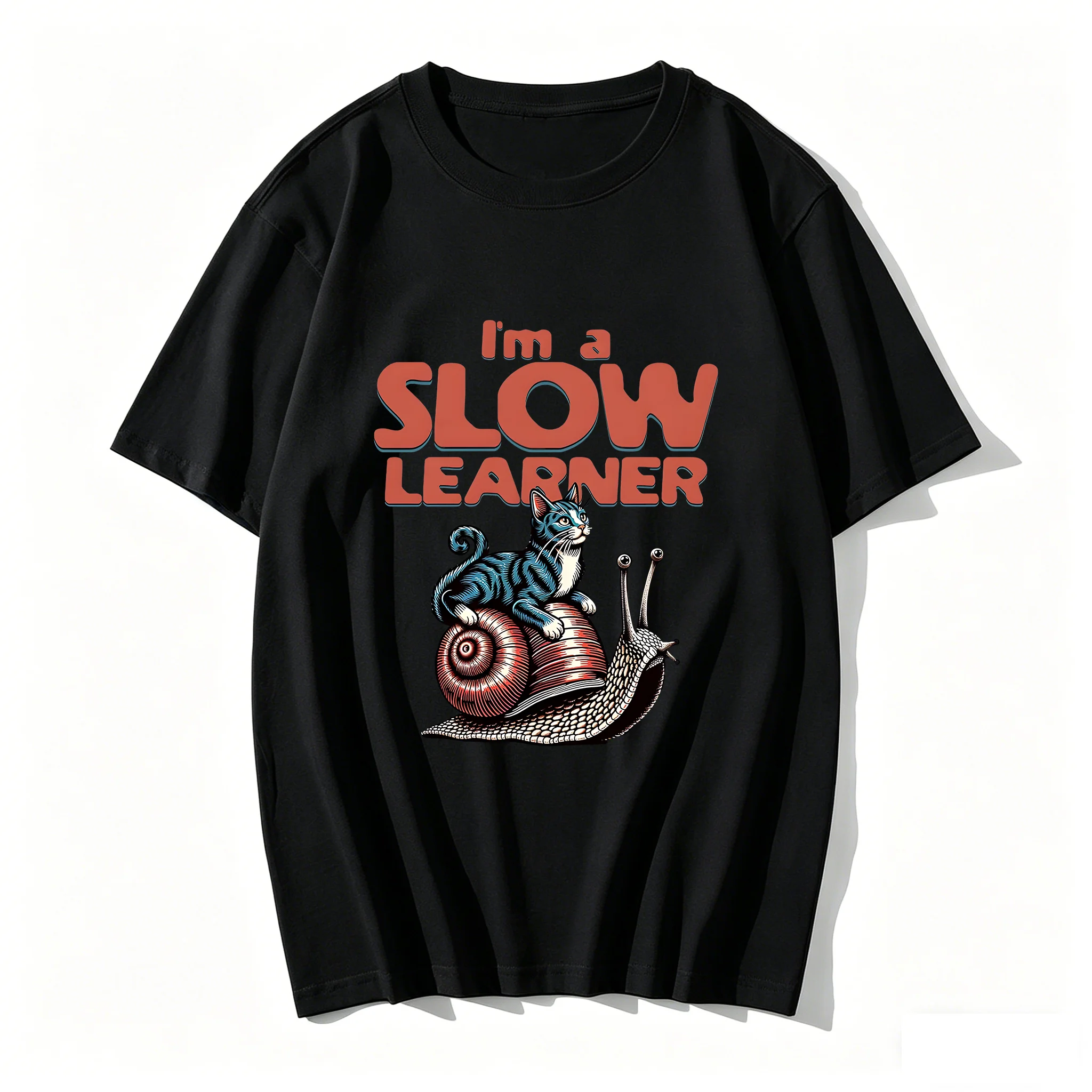 

Slow Learner Men's quirky casual pure cotton T-Shirt