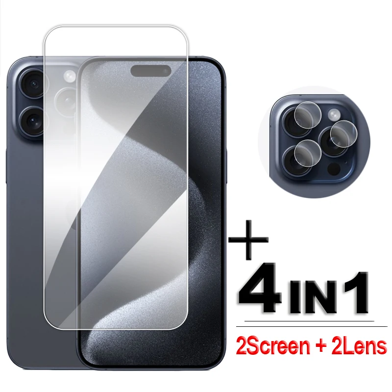 

For iPhone 15 Pro Max Glass Full Glue Clear Screen Protector For iPhone 11 12 13 14 15 Pro Max Tempered Glass iPhone 15 Pro Film