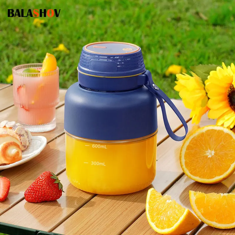 600ml USB Charging Electric Juicer Mini Portable Blender Fruit Mixers Extractors Fast Electric Blender