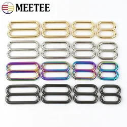 5/10Pcs 20/25/32/38mm Metal Buckles for Bag Strap Tri-Glide Sliders Clasp Webbing Belt Ring Hooks DIY Hardware Accessories