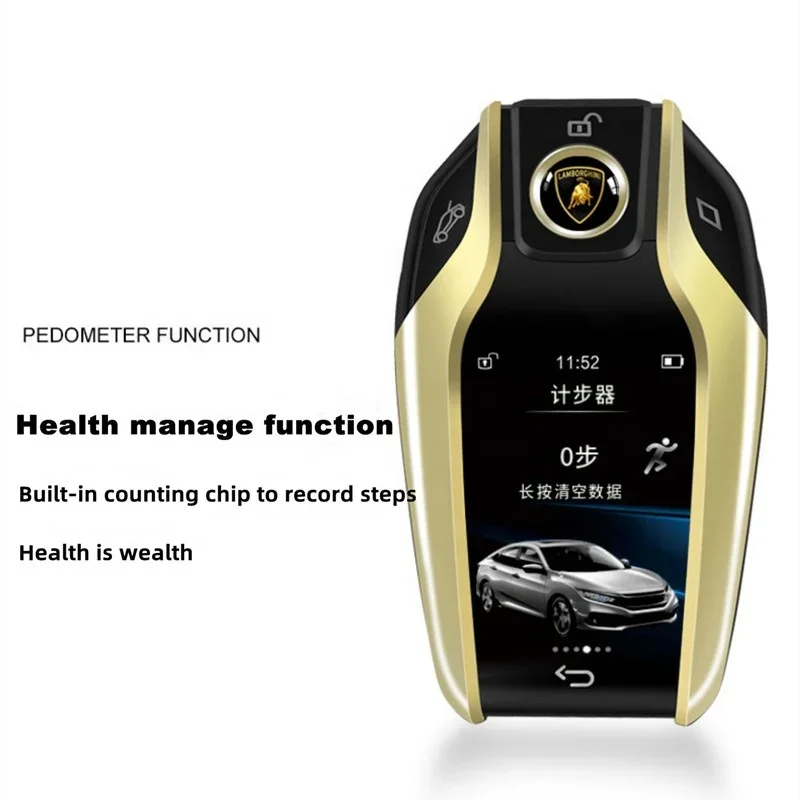 

auto alarm lcd wireless smart key touch screen keyless entry system car remote key for all car