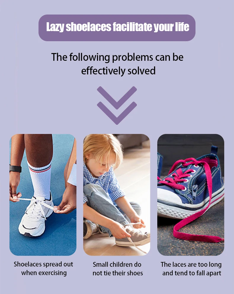 Elastische Schnürsenkel ohne Binden für Sneaker, für Kinder und Erwachsene, Gummibänder, Schnürsenkel ohne Knoten für Sneaker, 1 Paar/2 Paar – Detail 3