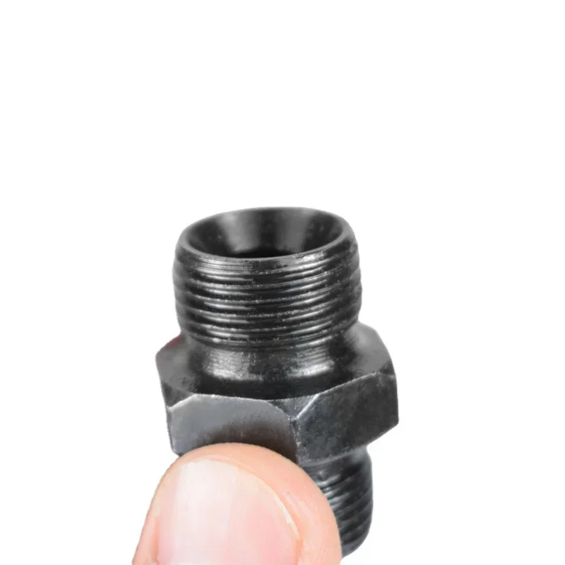 Metric C-type hydraulic thread,high-pressure oil pipe transition joint,external thread transition,sleeve variable straight joint
