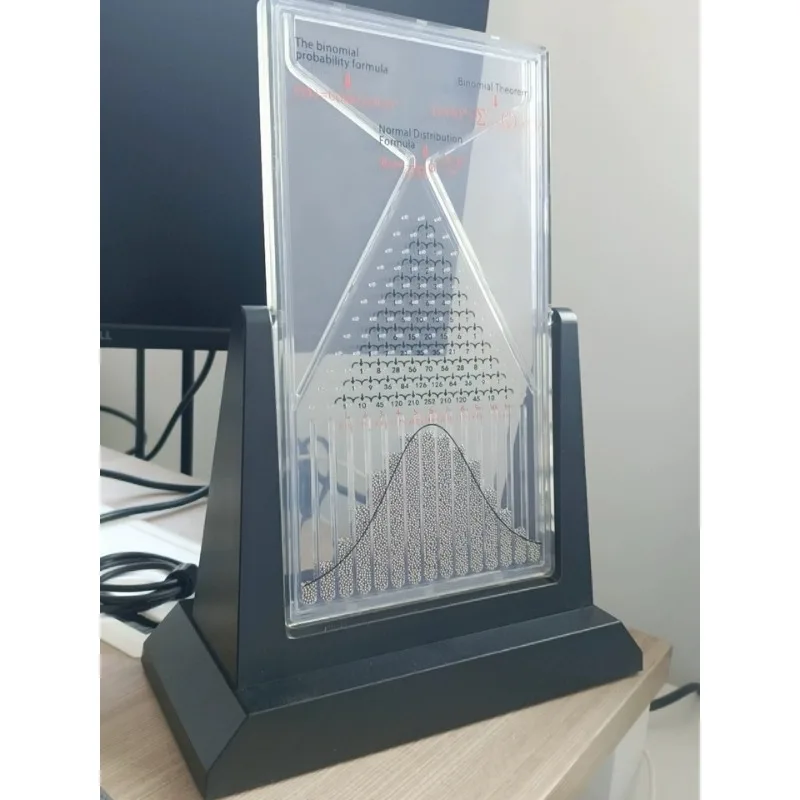 Galton Board Normal Distribution Model, Plate Ornament Math Teaching Aids Probability Physics Experiment Toy
