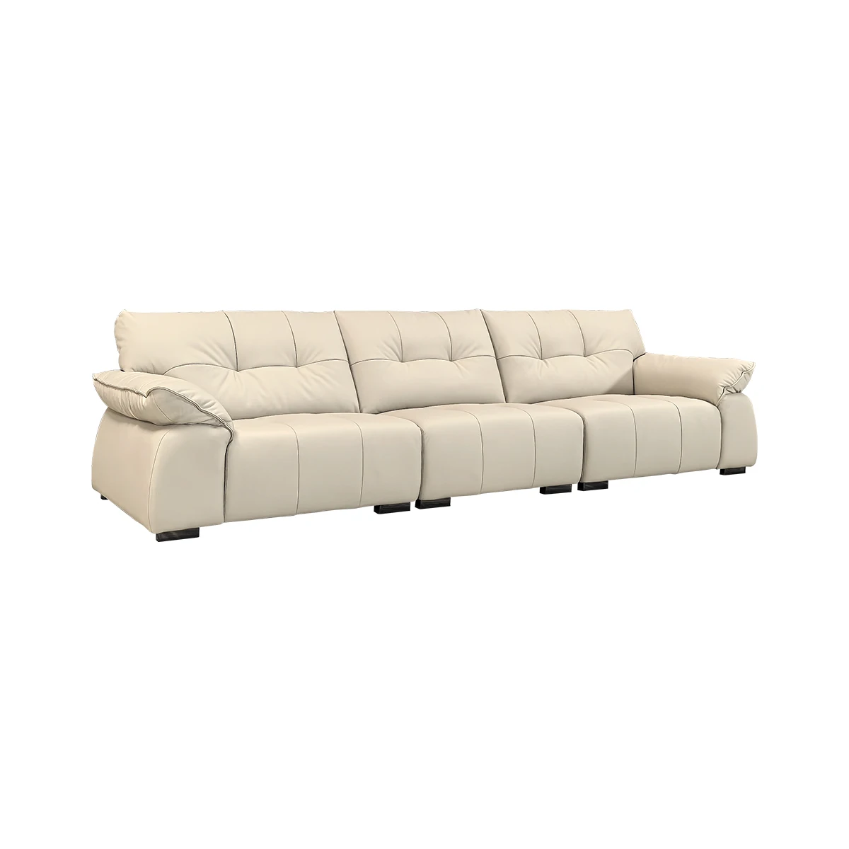 

Modern Luxury Three-Seat Genuine Leather Sofa Set for Apartment Hotel Hospital or Living Room Featuring Lounge & Sleepingpromote