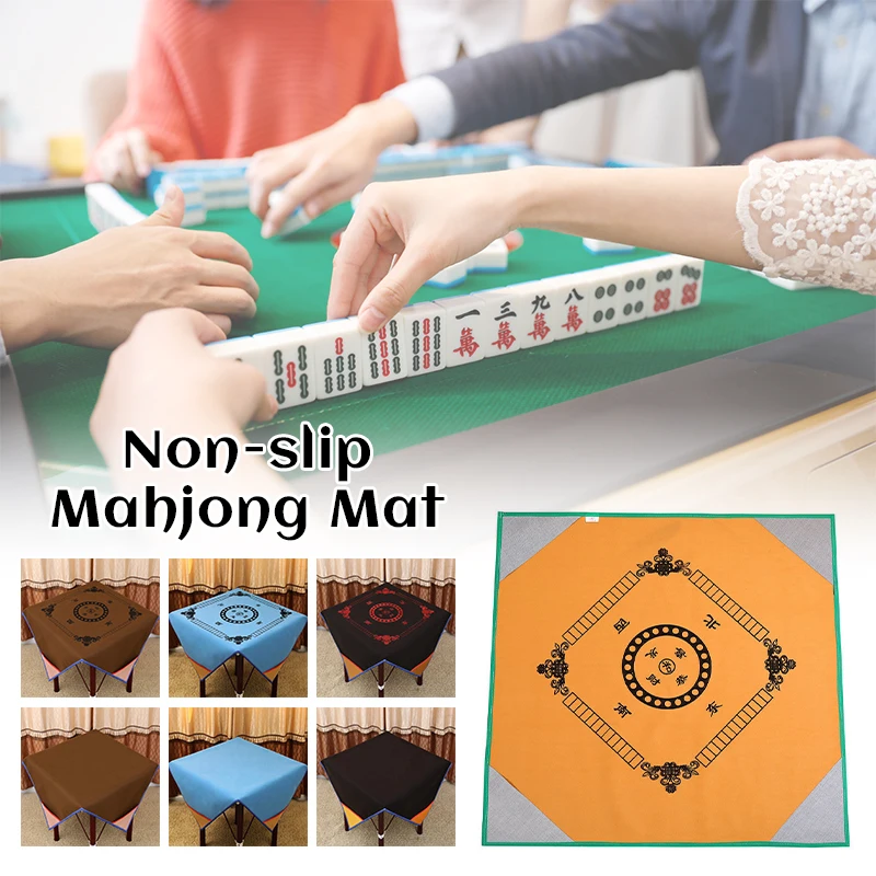 

1M/1.2M Printed Household Silence Mahjong Mat Table Cloth Pu Leather Poker, Card Games, Board Games, Slip Resistant Mat