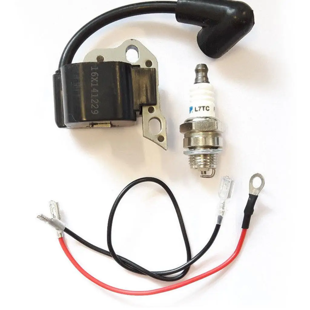 Ignition Coil Module Alloy Spark Plug Chainsaw Accessory Replacement Parts for MS170 MS180