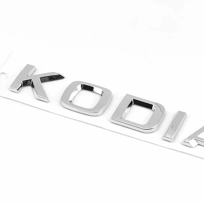 3D ABS Car Trunk Letters Emblem Logo Sticker Front Rear Badge For Skoda FABIA KAMIQ KAROQ KODIAQ OCTAVIA RAPID SUPERB YETI