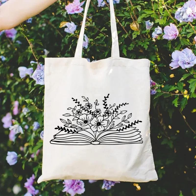 حقائب الكتف الجمالية لطيف القط للنساء ، أزياء حقيبة يد حمل ، سعة كبيرة البيئية ، حقيبة تسوق محمولة ، هدية فتاة ، قماش